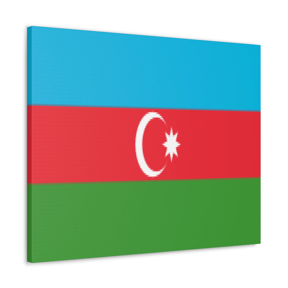 Azerbaijan Country Flag Canvas Vibrant Wall Art Unframed Home Decor